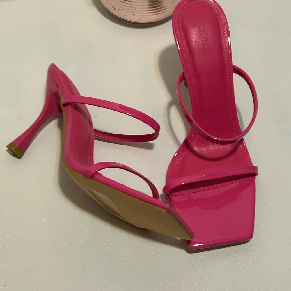 Elegant Pink Strappy Heels